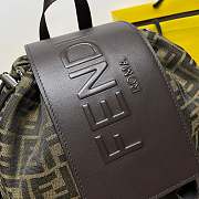 Fendi Strike Large Brown Backpack Size 46x25x40CM - 3