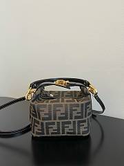 Fendi Zucca Jacquard Brown Size 15x3x12CM - 6