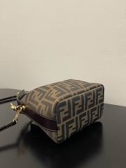 Fendi Zucca Jacquard Brown Size 15x3x12CM - 3