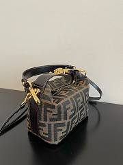 Fendi Zucca Jacquard Brown Size 15x3x12CM - 2