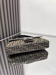 Fendi Zucca Mamma Baguette Silver Bag Size 29x9x11cm - 3