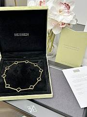 Van Cleef & Arpels 10 Flower Black Agate Necklace - 3