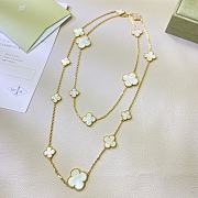 Van Cleef & Arpels 16 Flower Four Leaf Clover Necklace 02 - 3