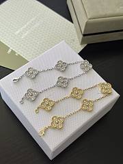 Van Cleef & Arpels Classic 4 Leaf Clover Bracelet Silver - 5