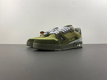 Louis Vuitton Trainer Sports Green Shoes