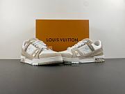 Louis Vuitton Trainer Sports White Beige Shoes - 3
