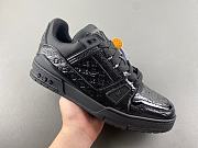 Louis Vuitton Trainer Sports Black Shoes - 3
