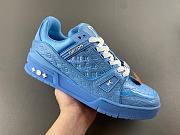 Louis Vuitton Trainer Sports Blue Shoes - 5