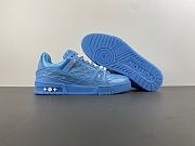 Louis Vuitton Trainer Sports Blue Shoes - 4