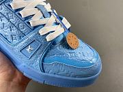 Louis Vuitton Trainer Sports Blue Shoes - 2