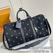 LV Keepall Shoulder Bag 50 Blue Size 50x29x23cm - 1