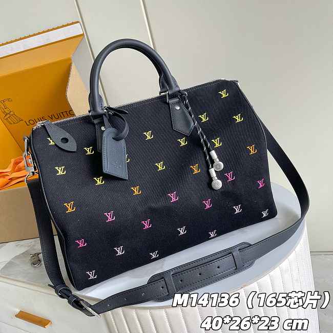 LV Speedy 40 Bandoulière Gradient Orange Size 40x26x23cm - 1