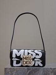 Miss Dior Flap Bag White and Black Size 22x11x6CM - 1