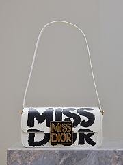 Miss Dior Flap Bag White Size 22x11x6CM - 6