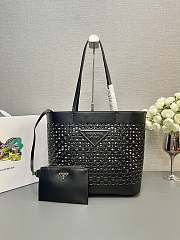 Prada Panier Leather Black Bag Size 32x29CM - 1
