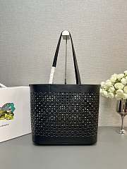 Prada Panier Leather Black Bag Size 32x29CM - 3