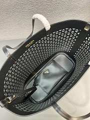 Prada Panier Leather Black Bag Size 32x29CM - 2