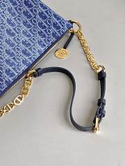 Dior Star Denim Blue Bag Size 28x14x10CM - 6