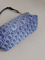 Dior Star Denim Blue Bag Size 28x14x10CM - 5