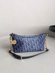 Dior Star Denim Blue Bag Size 28x14x10CM - 2