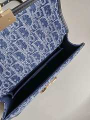 Dior Montaigne Denim Blue Bag Size 21x6x12CM - 2