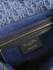 Dior Saddle Denim Blue Bag Size 24x6x18CM - 2