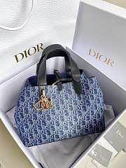 Dior Toujours Denim Blue Bag Size 28x19x21CM - 1