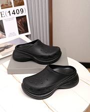 Balenciaga Crocs Rubber Mules in Black - 2