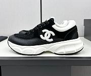 Chanel CC Logo Sneaker Black White CC 2412 - 1