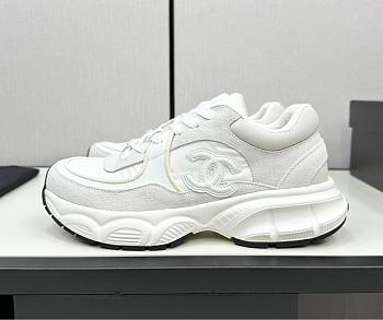 Chanel CC Logo Sneaker White CC 2412