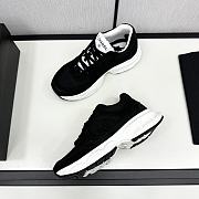 Chanel White Black Low Top Sneakers - 3