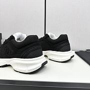 Chanel White Black Low Top Sneakers - 6