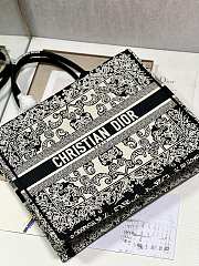 Dior Book Tote Bag Black Size 42x35x18CM - 6