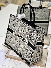 Dior Book Tote Bag Black Size 42x35x18CM - 4