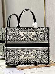 Dior Book Tote Bag Black Size 42x35x18CM - 3