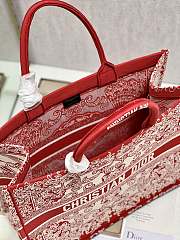 Dior Book Tote Bag Red Size 42x35x18CM - 5