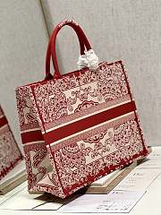 Dior Book Tote Bag Red Size 42x35x18CM - 2