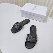 Dior Dway Slide White Leather D5647-01 - 4