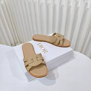 Dior Dway Slide White Leather D5647-02 - 2