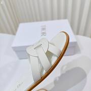 Dior Dway Slide White Leather D5647-03 - 4