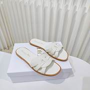 Dior Dway Slide White Leather D5647-03 - 2