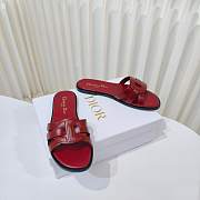 Dior Dway Slide White Leather D5647-04 - 5