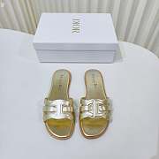 Dior Dway Slide White Leather D5647-06 - 6