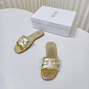 Dior Dway Slide White Leather D5647-06 - 4