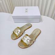 Dior Dway Slide White Leather D5647-06 - 5