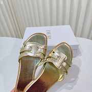 Dior Dway Slide White Leather D5647-06 - 3