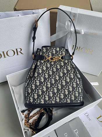 Dior Cest Bag Blue Navy Size 24x10x24CM