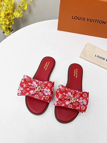 LV x TM Lily Flat Mule Red 3723012