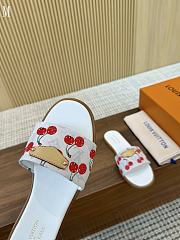 LV x TM Lily Flat Mule White Cherry 3723012 - 2