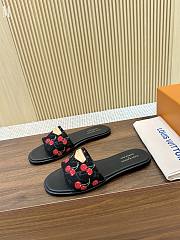 LV x TM Lily Flat Mule Black Cherry 3723012 - 3